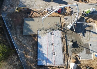 Midland Animal Hospital slab preparation slab placement