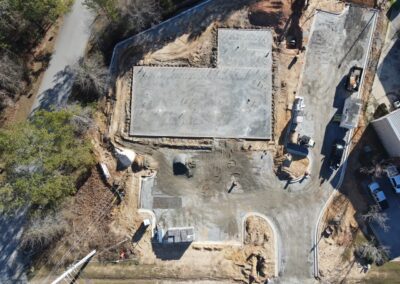 Midland Animal Hospital slab post placement